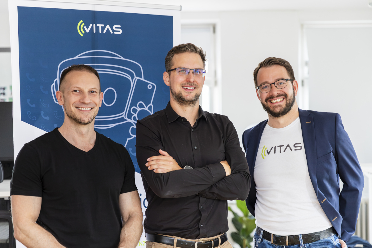 Die Vitas-Gründer René Straub, Tobias Bäumler und Thomas Abend (v. l.).